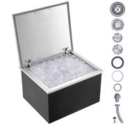 VEVOR Vaschetta Ghiaccio da Incasso 710x406x437 mm in Acciaio Inox Bevande
