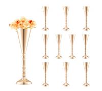 VEVOR Vaso per Fiori da Matrimonio in Metallo 43 cm per Decorazione 10 Pezzi