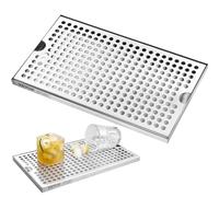 VEVOR 12"x7" drip tray Vassoio raccogligocce per Birra, Stainless Steel, Argento