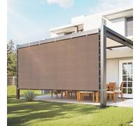 VEVOR Vela Ombreggiante con Protezione Solare, 244 x 366 cm, per Pergolato con Occhielli in Acciaio Inox, Telo Ombreggiante con Materiale HDPE, per Esterno Patio Giardino Cortile Marrone