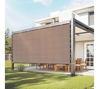 VEVOR Vela Ombreggiante con Protezione Solare, 244 x 366 cm, per Pergolato con Occhielli in Acciaio Inox, Telo Ombreggiante con Materiale HDPE, per Esterno Patio Giardino Cortile Marrone
