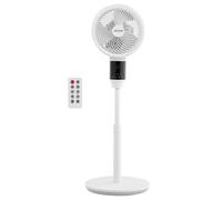 VEVOR Ventilatore a Piantana Oscillante da Casa, Ventilatore Oscillante 80° per Circolazione d'Aria per Soggiorno Ufficio Camera da Letto con Telecomando 9 Velocità e 4 Modalità Altezza Regolabile