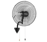 VEVOR Ventilatore da Parete Industriale, 500 mm, Ventilatore Oscillante a Muro, 3 Velocità, Flusso d'Aria Potente, Angolo di Rotazione Regolabile, per Officine, Garage, Palestre e Ambienti Commerciali