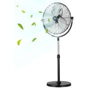 VEVOR Ventilatore da Pavimento, Ventilatore Angolo Regolabile Manuale da 18 pollici Flusso d'Aria 4200 CFM 3 Velocità Regolabili, per Camera da Letto, Soggiorno, Casa, Ufficio, Nero