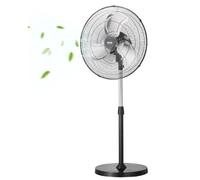 VEVOR Ventilatore da Pavimento, Ventilatore Oscillante da 20 pollici Girevole a 90 Gradi, Altezza Regolabile con 3 Velocità Regolabili, Alta Potenza per Camera da Letto, Soggiorno, Casa, Ufficio