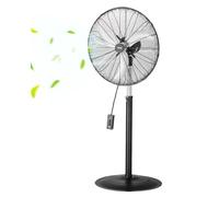 VEVOR Ventilatore da Pavimento, Ventilatore Oscillante da 24 pollici Girevole a 85 Gradi, Altezza Regolabile con 3 Velocità Regolabili, Alta Potenza per Camera da Letto, Soggiorno, Casa, Ufficio