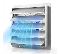 VEVOR Ventilatore di Estrazione con Persiane 624 mm Aspiratore da Parete, Alette Automatiche, Struttura in Acciaio, Bassa Rumorosità, Motore AC, 6679 CFM per Sottotetto, Garage, Fienile e Officina