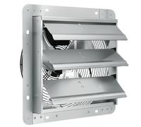 VEVOR Ventilatore di Scarico Serranda, 356 mm Alta velocità 1400 Giri/min 1650 m³/h, Ventilatore Soffitta Montaggio a Parete Alluminio Motore AC, Ventilazione Raffreddamento per Serre, Garage, Negozi