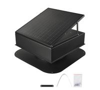 VEVOR Ventilatore di Scarico per Soffitta da Tetto da 35 W Ventilatore di Ventilazione Solare Intelligente da Tetto, con Termostato, Flusso d'Aria da 1132,67 L/s Motore CC Senza Spazzole Integrato