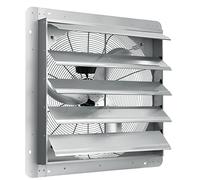 VEVOR Ventilatore di Scarico Serranda, 610 mm Alta velocità 1400 Giri/min 4800 m³/h, Ventilatore Soffitta Montaggio a Parete Alluminio Motore AC, Ventilazione Raffreddamento per Serre, Garage, Negozi