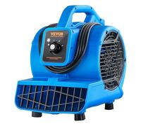 VEVOR Ventilatore Pavimento 1360 Giri/min Ventilatore per Asciuga Moquette Portatile 16,99 m³/min 4 Angoli di Soffio 3 Impostazioni di Velocità per Impianti Idraulici Domestici Commerciali di Pulizia