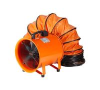 VEVOR Ventilatore Portatile, 900W Aspiratore Estrattore d'Aria Condotto Industriale Diametro 406,4 mm, Tubo Flessibile 5 m Volume d'Aria 8792 m3/h 2 Marce per Aspirare Polvere Fumo Impermeabile IP44