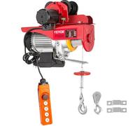 VEVOR Verricello di Sollevamento 800 kg 1700 Libbre Paranco Elettrico Leva Paranco 1T 2200 Libbre Carrello Elettrico 220V