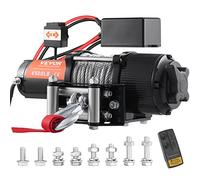 VEVOR Verricello Elettrico Veicoli Fuoristrada 12V Carico 2041kg Corda Acciaio