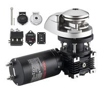 VEVOR Verricello Verticale da Pesca in Acciaio Inox, Sistemi di Ancoraggio Adatti per Catena da 6,35 mm o Corda in Nylon da 14,3 e 15,9 mm, Tiro Massimo 320 kg, Struttura, per Barche da 6 a 11 m