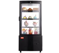VEVOR Vetrina Refrigerata Commerciale da 85 L, Vetrina per Pasticceria a 3 Ripiani, Frigorifero con Illuminazione a LED, Raffreddamento ad Aria Senza Gelo Vetrina per Panifici Pasticcerie Commerciale