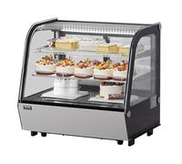 VEVOR Vetrina Refrigerata da 115 L Vetrina Espositiva per Pasticceria da Banco a 2 Livelli, Frigorifero Commerciale con Illuminazione a LED, Raffreddamento TURBO, Raffreddamento ad Aria Senza Brina