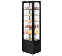 VEVOR Vetrina Refrigerata da 278 L Grande Vetrina per Pasticceria a 5 Ripiani, Frigorifero Commerciale con Illuminazione a LED, Raffreddamento TURBO, Raffreddamento ad Aria Senza Brina, per Panetteria
