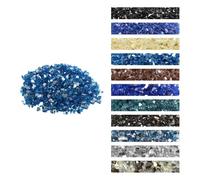 VEVOR Vetro da Fuoco per Braciere 12,7 mm di Spessore 4,5 kg di Pietre per Caminetti Resistenti alle Alte Temperature, Riflettenti e Senza Fumo, Pietre Laviche per Braciere a Gas, Blu Pacifico