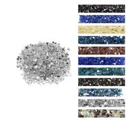 VEVOR Vetro da Fuoco per Braciere da 12,7 mm di Spessore, Pietre per Caminetti Resistenti alle Alte Temperature 4,5 kg Pietre Laviche per Braciere a Gas, Riflettenti e Senza Fumo, Trasparenti