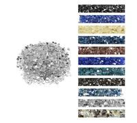 VEVOR Vetro da Fuoco per Braciere da 12,7 mm di Spessore, Pietre per Caminetti Resistenti alle Alte Temperature 4,5 kg Pietre Laviche per Braciere a Gas, Riflettenti e Senza Fumo, Trasparenti