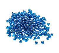 VEVOR Vetro per Braciere, Pietre per Caminetti Resistenti alle Alte Temperature, 9 kg, Perline Diamantate in Vetro Riflettenti da 25,4 mm, Alta Lucentezza, per Tavolo da Braciere, Blu Caraibico