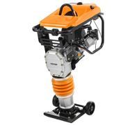 VEVOR Vibrocostipatore per Terreno 6,5 CV, Costipatore Vibrante Verticale Motore da 196 cc, Forza d'Impatto 3600 Libbre/Piede², Compattatore a Scoppio Profondità di Compattazione max. 26" per Terreno