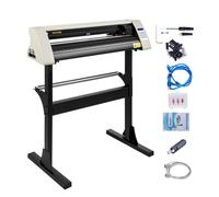 VEVOR Vinile Plotter da Taglio 72cm Memoria Cache Alta Velocità Lcd Display
