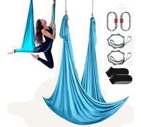 VEVOR Yoga Swing Amaca aerea 5,5 iarde Nylon Sling inversione blu