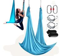 VEVOR Yoga Swing Amaca aerea 5,5 iarde Nylon Sling inversione blu