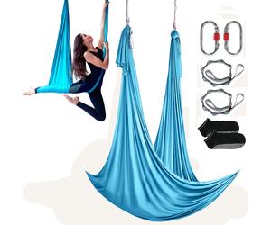 VEVOR Yoga Swing Amaca aerea 5,5 iarde Nylon Sling inversione blu