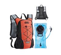 VEVOR Zaino Idrico 460 x 320 x 125 mm Zaino Coibentato da 8 L con Sacca d'Acqua in TPU 2 L Zaino da Corsa, Zaini da Trekking per Viaggio in Bicicletta, Zaino Idrorepellente per Uomini Donne, Arancione