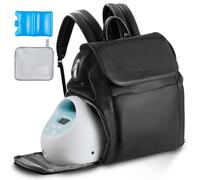VEVOR Zaino per Tiralatte, Borsa per Biberon per S1/S2, con Impacchi del Ghiaccio, Accessori per l'Estrazione e Conservazione del Latte Materno, per Biberon di Latte, per Lavoro Viaggio, Nero