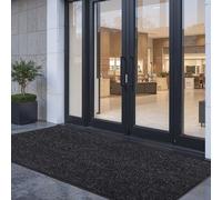 VEVOR Zerbino per Ingresso, 3048 x 914 mm, Tappetino per Interni ed Esterni, Tappeto Industriale a Righe con Supporto, Tappeto d'Ingresso Lavabile Resistente per Corridoio, Balcone, Grigio