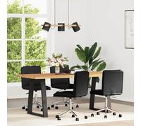 Vevorizon Set di 4 sedie da pranzo in ecopelle, regolabili in altezza, con schienale, ergonomiche, imbottite, design moderno, per cucina, soggiorno, casa di campagna