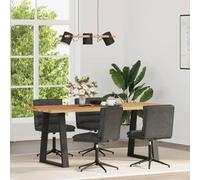 Vevorizon Set di 4 sedie da sala da pranzo, in ecopelle, moderne, comode, girevoli, con schienale e braccioli, per soggiorno, ufficio, casa di campagna