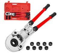 VEVORPinza crimpatrice U16, U20, U25, U32, TH16, TH20, TH26, TH32 mm, 6T, testa girevole a 360° e impugnatura ergonomica