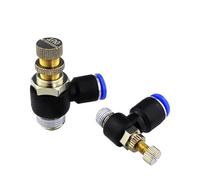 VEWDXNBH 30 Pezzi SL10-01/SL10-02/SL12-03 connettore rapido regolatore di Pressione valvola a Farfalla Accessori for compressore Raccordo Pneumatico Aria(SL10-03 30PCS)