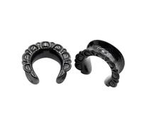 VEWIUNRENA Nuovo 2026 2 Pz 6-25Mm 316L In Acciaio Inox Modello C Rotonda Sella Orecchio s Tunnel Plug Expander Barelle Piercing Gioielli Per Il Corpo