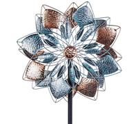 VEWOSTAR Girandole a vento da esterno in metallo da 36,3 cm, per cortile e giardino, vintage, decorazione da giardino, sculture a vento e filatori per patio decorazione prato