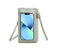 Vexandrie Borsa a tracolla trasparente con pannello touch e | Sezione frontale trasparente con accesso pannello e design multitasche per l ' uso quotidiano e la sicurezza