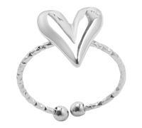 Vexandrie Cuore amore aperti in acciaio inossidabile | Eleganti a forma cuore d ' amore abbellimenti per per donne e uomini gioielli per feste matrimonio