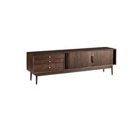 VEXDOSLE Mobile TV 180cm Armadio da Deposito Antico in Noce Massello, Tavolo d'Appoggio per Soggiorno Domestico, Centro d'Intrattenimento Stile Rustico Mobili TV per Soggiorno(180x43x60cm)