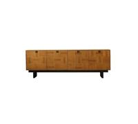 VEXDOSLE Mobile TV 210x40x70cm Armadio da deposito rustico in legno massello, Centro d'intrattenimento a tutta altezza per casa, Mobili ottimizzati per soggiorni e alberghi Mobili TV per Soggiorno