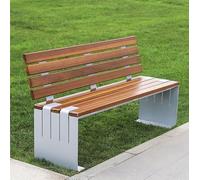 VEXDOSLE Panchina da Giardino per Esterni Panca Da Esterno, Sedia Da Parco, Sgabello Doppio, Panca Con Schienale, Panca Da Esterno For Comunità Panchina da Parco Panchine da Esterno(B 150CM)
