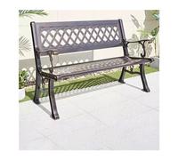 VEXDOSLE Panchina da Giardino per Esterni Panca Semplice Retrò Commerciale In Alluminio Pressofuso For Schienale For Sedia Da Parco For Esterni Con Campo Visivo Panchina da Parco Panchine da Esterno