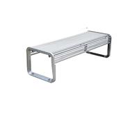 VEXDOSLE Panchina da Giardino per Esterni Panchina Da Giardino Quadrata For Comunità Doppia Panca For Esterni In Ferro For Il Tempo Libero Panchina da Parco Panchine da Esterno(A 150CM)