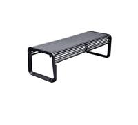 VEXDOSLE Panchina da Giardino per Esterni Panchina Da Giardino Quadrata For Comunità Doppia Panca For Esterni In Ferro For Il Tempo Libero Panchina da Parco Panchine da Esterno(B 150CM)