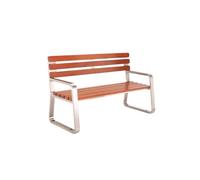 VEXDOSLE Panchina da Giardino per Esterni Sedia Da Parco Panca Da Esterno In Acciaio Inox Panca Da Esterno A Doppio Sedile For Il Tempo Libero Panchina da Parco Panchine da Esterno