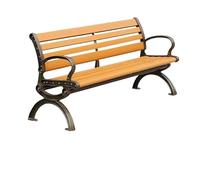VEXDOSLE Panchina da Giardino per Esterni Sedia Da Parco Panca Da Esterno Panca Con Doppio Schienale For Sedia Da Comunità For Il Tempo Libero Panchina da Parco Panchine da Esterno(B)